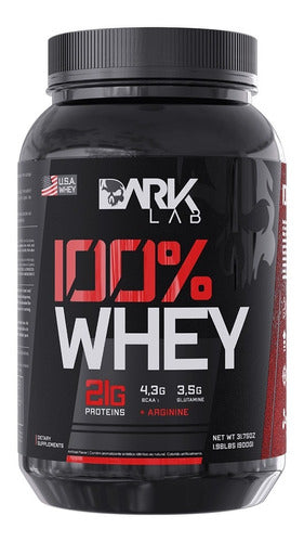 100% Whey Protein 900g Sabores - Dark Lab Sabor Baunilha
