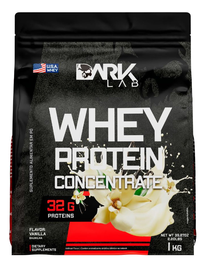 Whey Protein Concentrado 1kg Dark Lab Sabor Baunilha