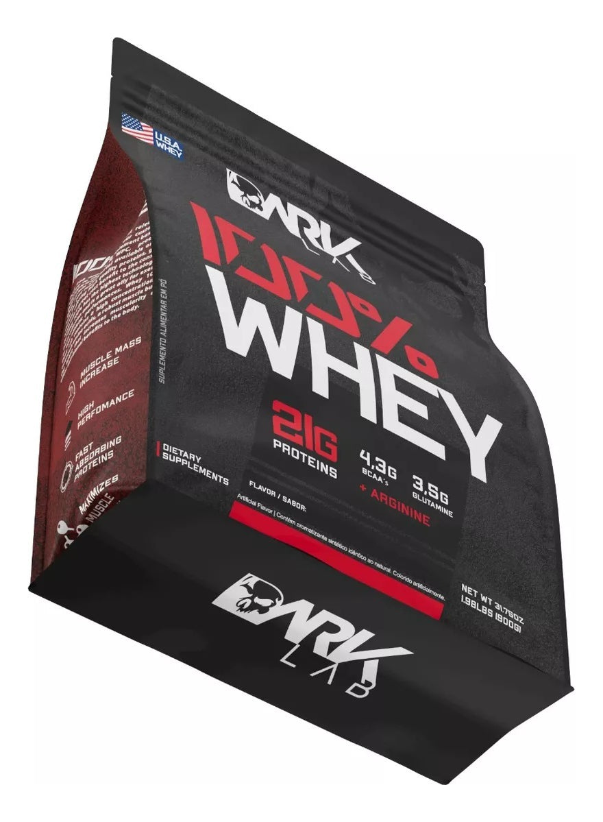 100% Whey Protein Proteína Refil 900g Sachê Dark Lab
