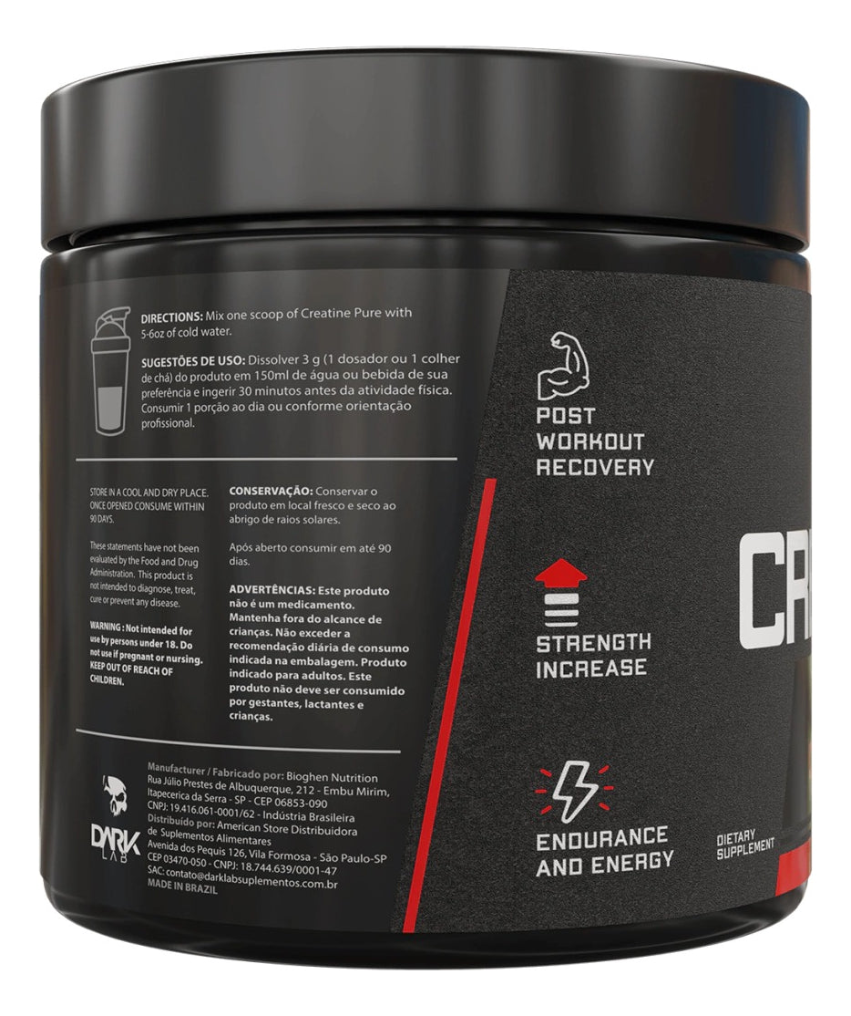 Whey Concentrado 1kg + Creatina Pura 300g Dark Lab