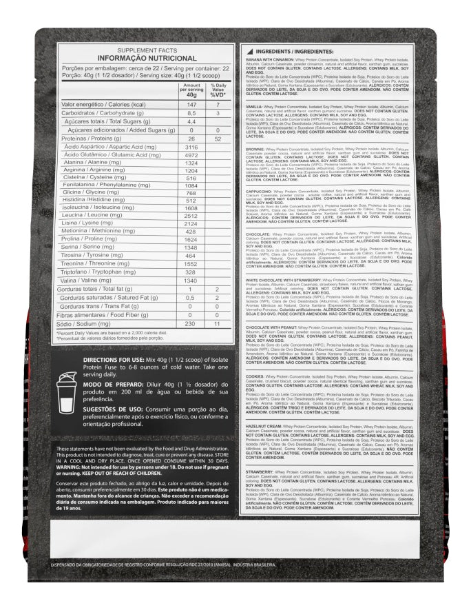 Whey Isolate Protein Fuse 900g + Creatina Pura 500g Dark Lab