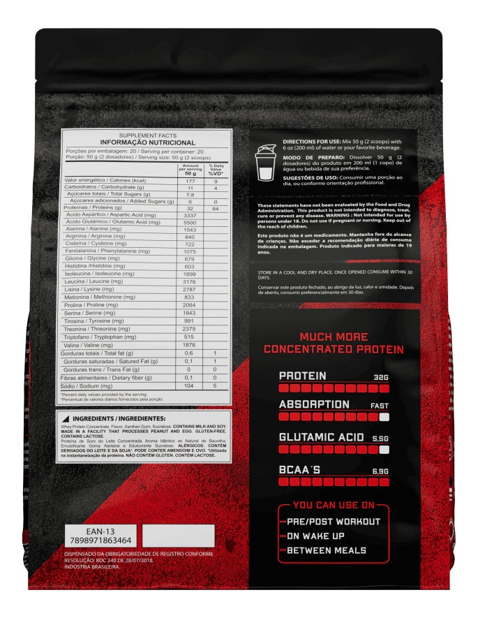 Whey Concentrado 1kg + Creatina Pura 300g Dark Lab