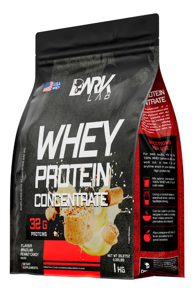 Whey Protein Concentrado 1kg Dark Lab Sabor Paçoca