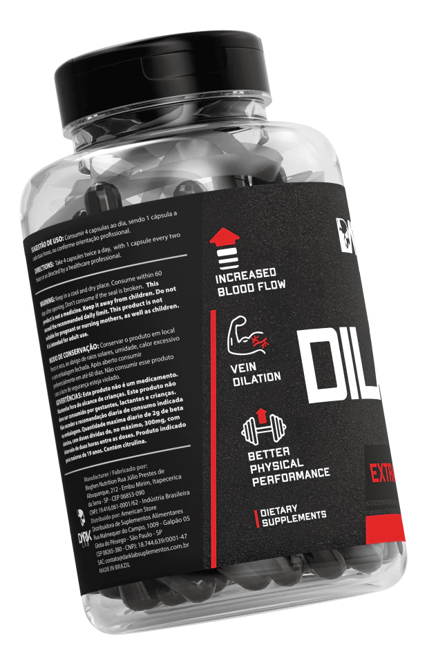 Vasodilatador Dilafix Extra Pump 120 Caps Dark Lab Sabor Sem sabor
