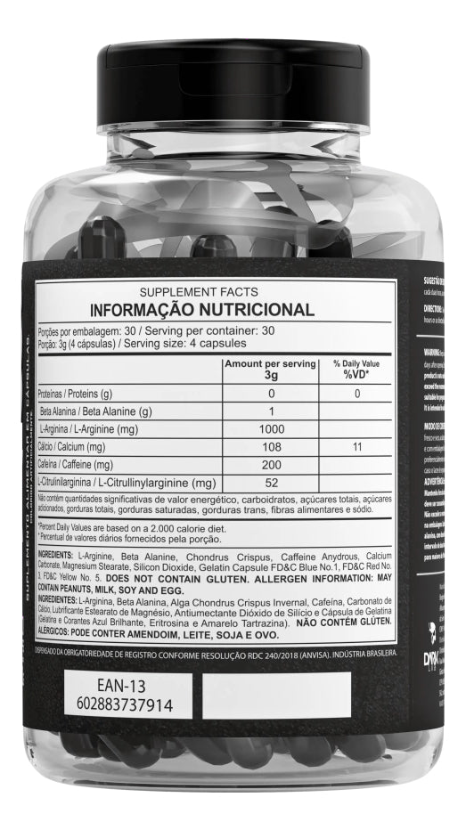 Vasodilatador Dilafix Extra Pump 120 Caps Dark Lab Sabor Sem sabor